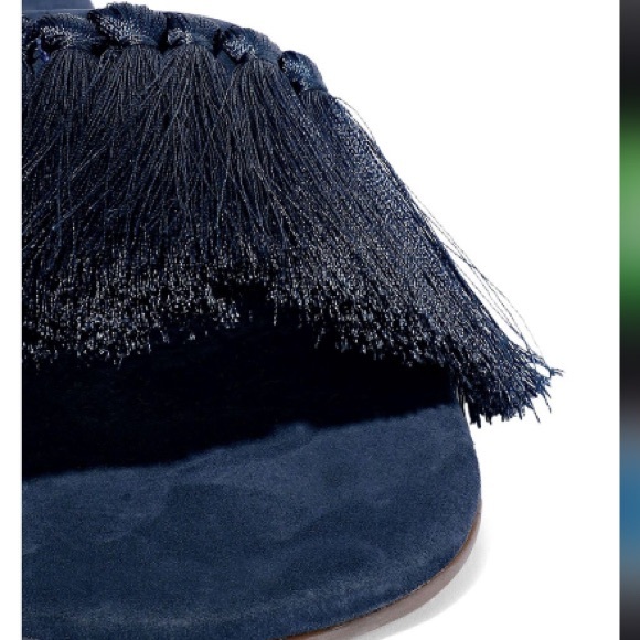 🆕NWT rare Schultz Tassel Fringe Slides in box! - Picture 4 of 8